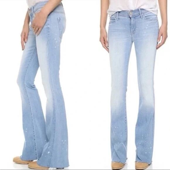 NEW Mother The Cruiser Fray flare Jeans size 28